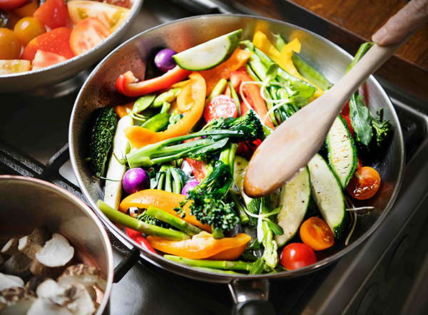 Veggies in Sauce pan